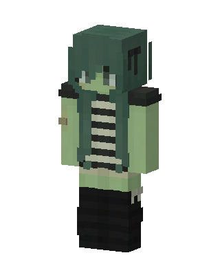 Green Player skin, 3D preview