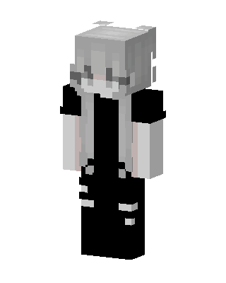 Gray Goggle Girl skin, 3D preview