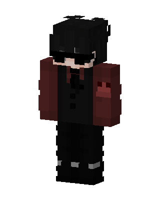 Black Villain Boy skin, 3D preview