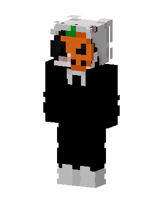 Pumpkin Cow Suit skin, 3D preview