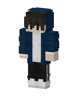 Blue Hoodie Boy Minecraft skin