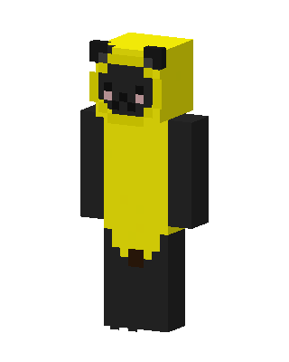 Banana Panda skin, 3D preview