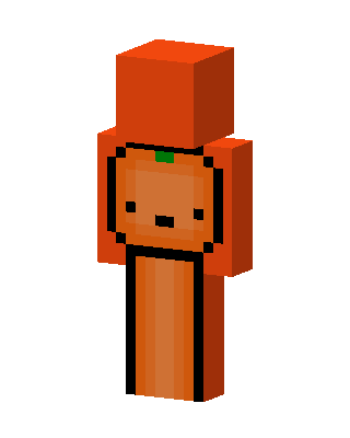 Orange Boy Minecraft Halloween skin