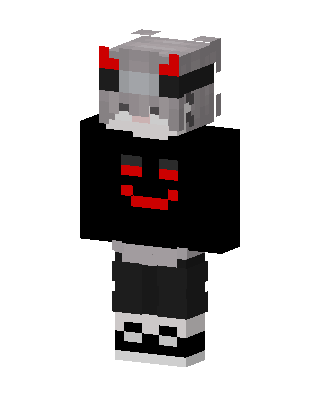 Black Horned Villain skin, 3D preview