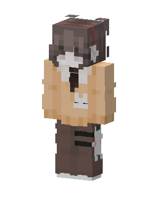 Brown Animal Girl skin, 3D preview