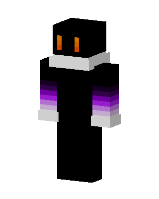 Black Glowing Villain Minecraft skin
