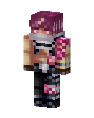 Pink Player Girl skin, 3D preview