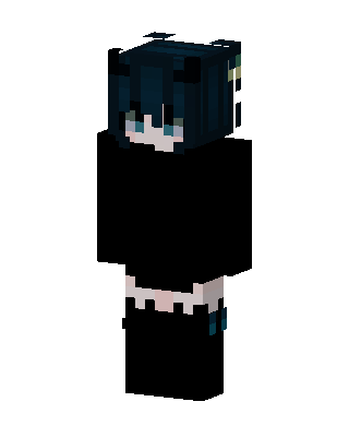 Dark Horned Girl skin, 3D preview