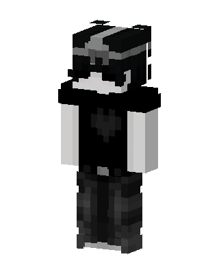 Monochrome Goth Minecraft skin