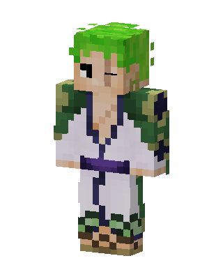 Roronoa Zoro skin, 3D preview