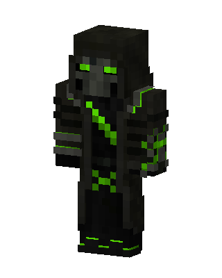 Black Ninja Boy skin, 3D preview