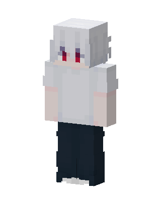 Silver Hair Boy skin, 3D preview