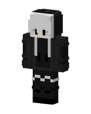 Black Gamer Boy skin, 3D preview