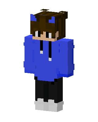 Blue Player Boy skin, 3D preview