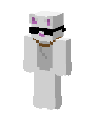 Cool White Cat Minecraft skin
