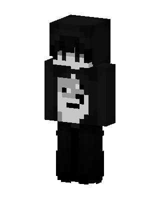 Yin Yang Hoodie skin, 3D preview