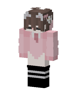 Pink Hoodie Girl Minecraft skin