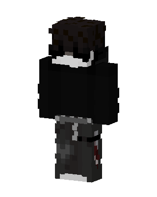 Black Emo Boy Minecraft black skin