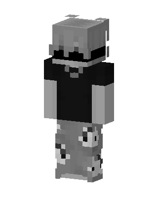 Monochrome Hoodie Minecraft skin
