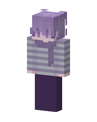 Purple E-Girl Minecraft e-girl skin