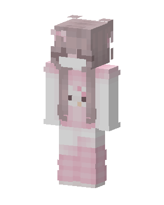 Pink Bunny Girl skin, 3D preview