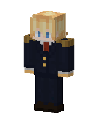Blonde Officer skin, 3D preview