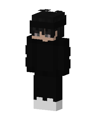 Shadow Hoodie Boy skin, 3D preview