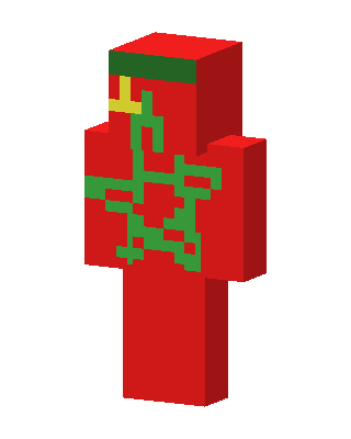 Red Holiday skin, 3D preview