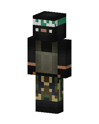 Camo Soldier skin, 3D preview