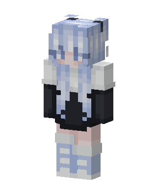 Frost Hoodie Girl Minecraft skin