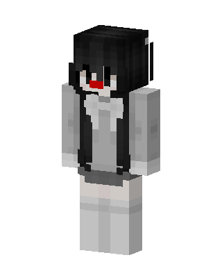 Monochrome Girl Minecraft skin