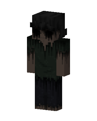 Black Villain Boy Minecraft Halloween skin