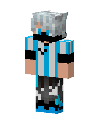 Blue Player Boy skin, 3D preview