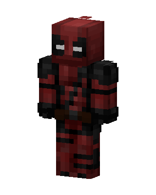 Deadpool skin, 3D preview