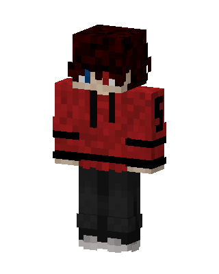 Crimson Hoodie skin, 3D preview
