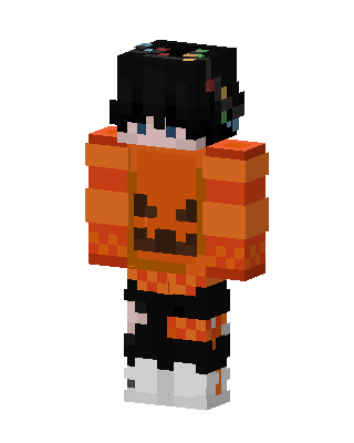 Orange Holiday Girl Minecraft skin