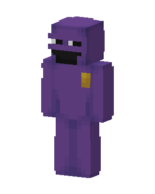 Purple Villain Boy skin, 3D preview
