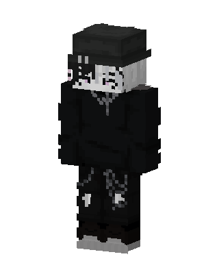 Black Villain Boy skin, 3D preview