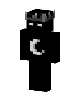 Moon Enderman King skin, 3D preview