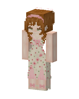 Rosebud Dress Minecraft skin