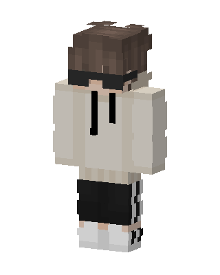 Cozy Hoodie Boy skin, 3D preview