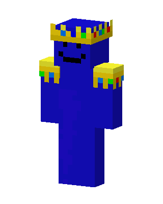 Crowned Blue skin, 3D preview