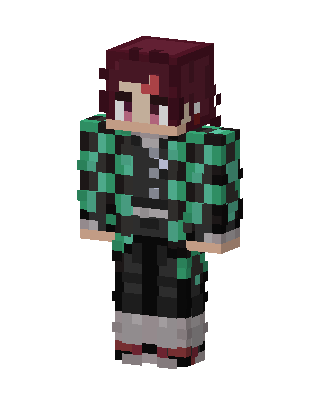 Tanjiro Kamado skin, 3D preview