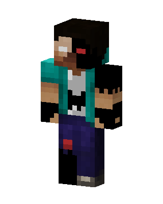 Cyber Steve skin, 3D preview