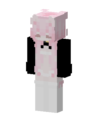 Pink Maid Girl skin, 3D preview