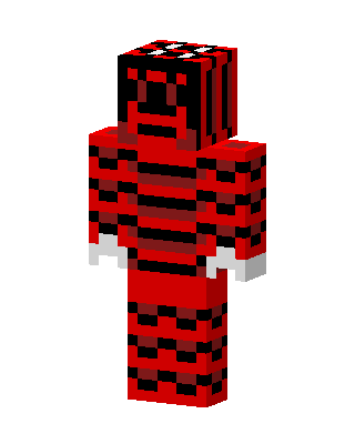 Red Villain Boy skin, 3D preview