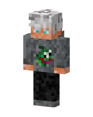 Gray Holiday Boy Minecraft skin