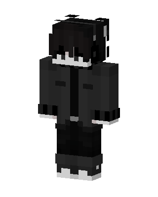 Shadow Hoodie Boy skin, 3D preview