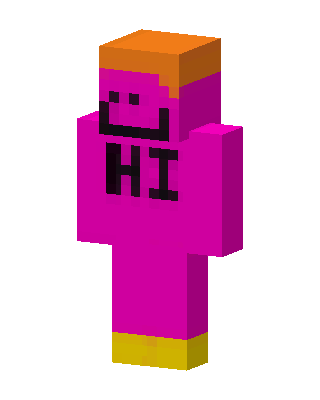 Pink Hi skin, 3D preview