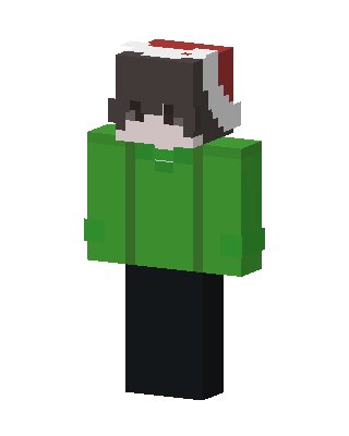 Santa Hat Hoodie skin, 3D preview